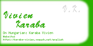 vivien karaba business card